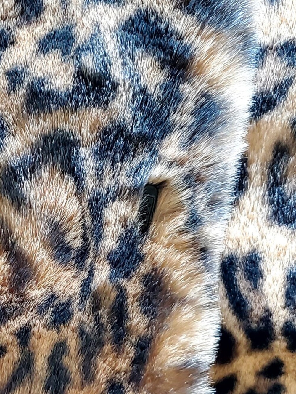 Donna Salyers Fabulous Furs, Leopard Faux Fur Le Mink Jacket Coat Large LIKE NEW - Picture 11 of 14